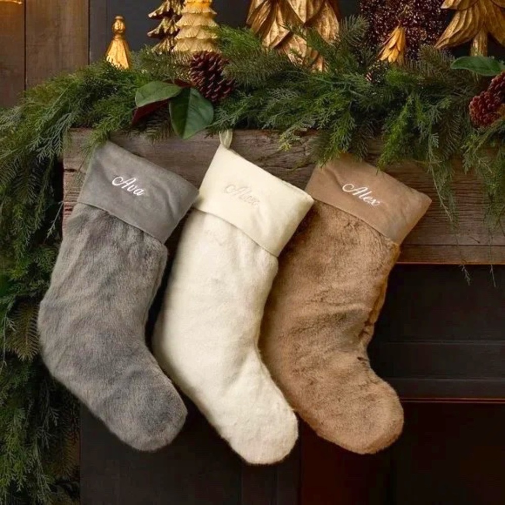 Gray Alpaca Socking Faux Fur - Medium